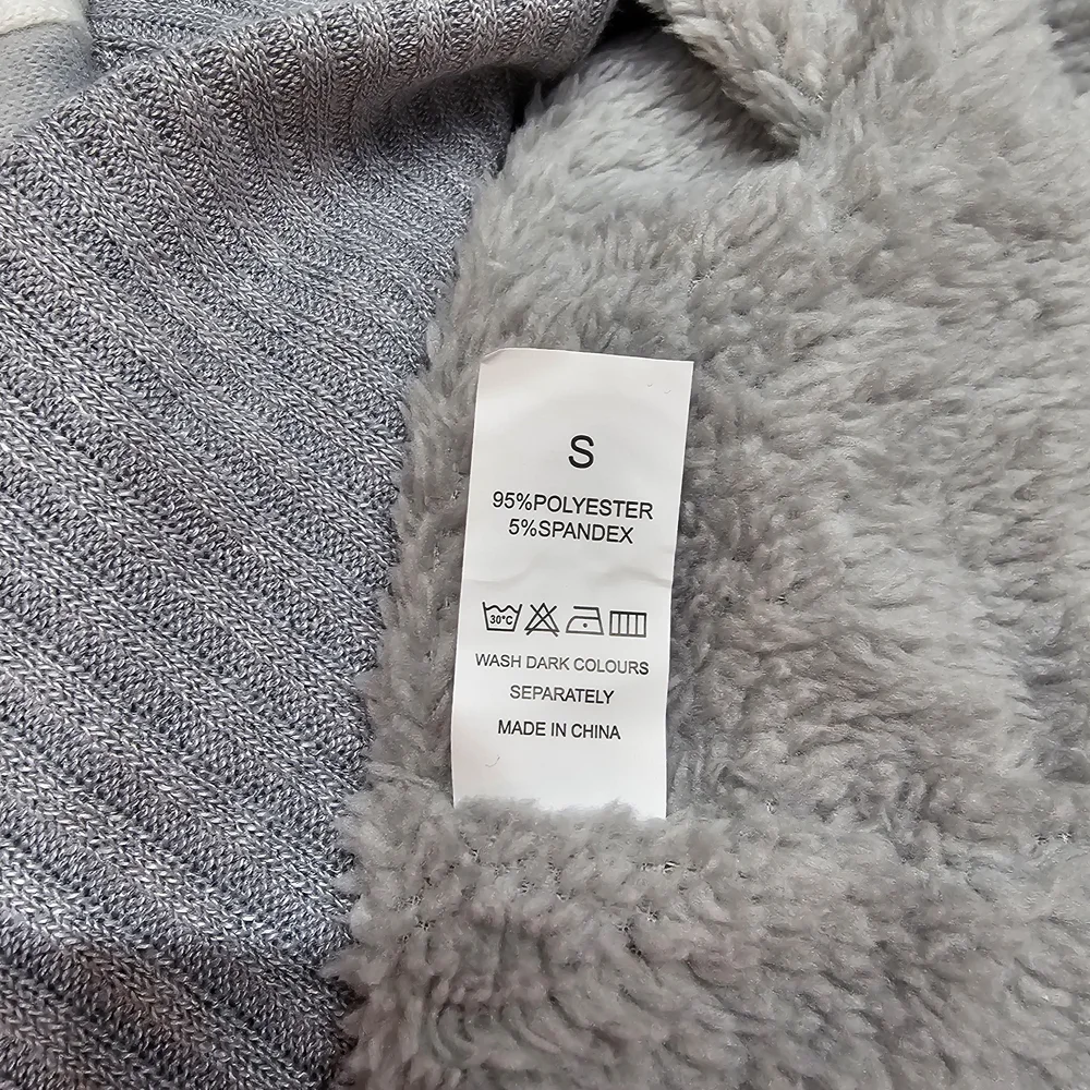Womens Long Gray Patterned Cardigan Sweater Size Small - Picture 4 of 5